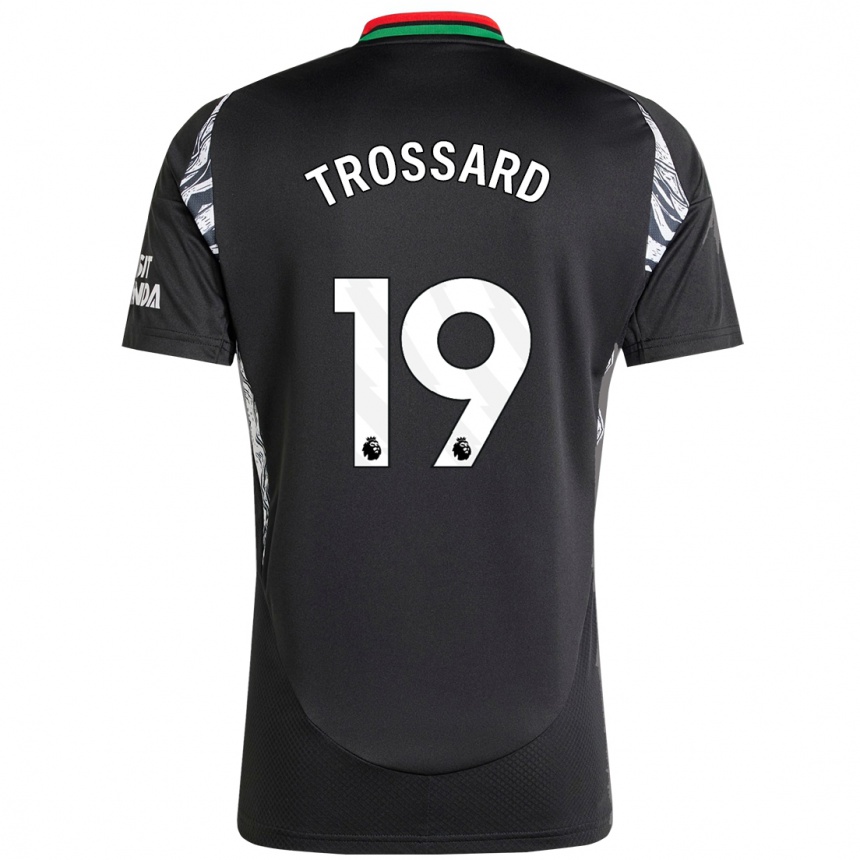 Men Football Leandro Trossard #19 Black Away Jersey 2024/25 T-Shirt Uk