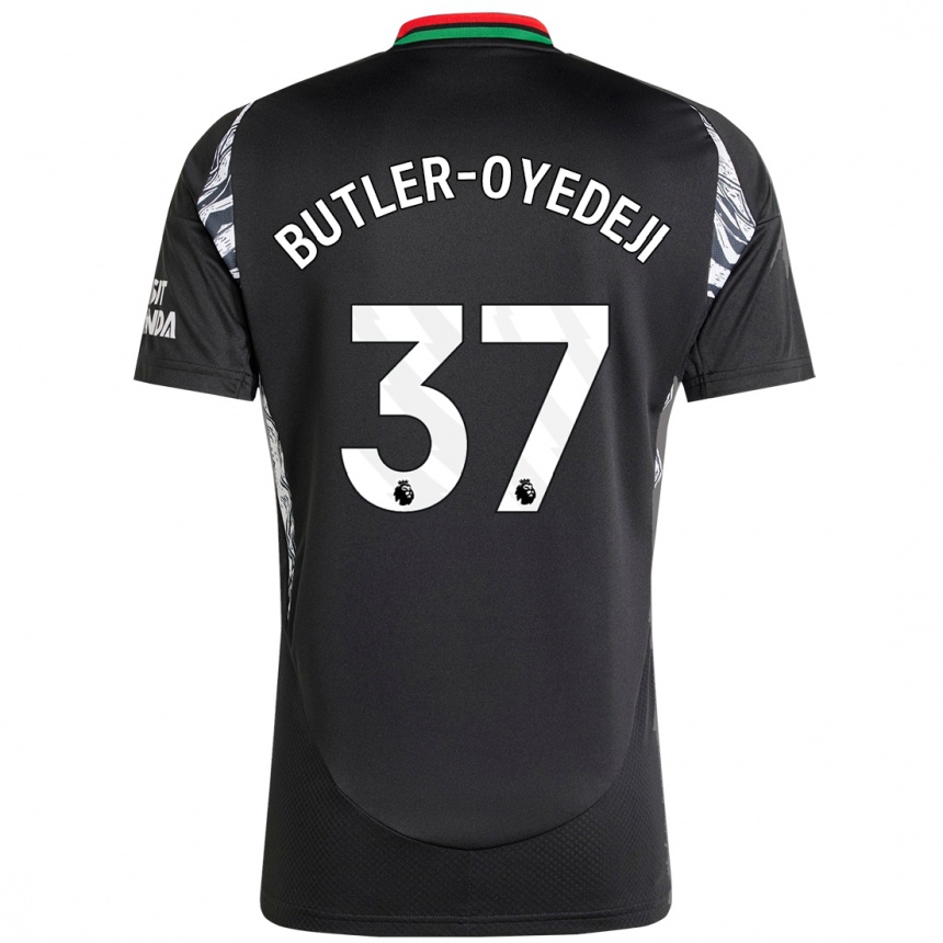 Men Football Nathan Butler-Oyedeji #37 Black Away Jersey 2024/25 T-Shirt Uk