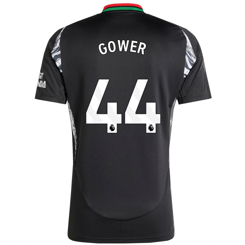 Men Football Jimi Gower #44 Black Away Jersey 2024/25 T-Shirt Uk