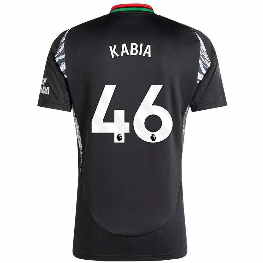 Men Football Ismeal Kabia #46 Black Away Jersey 2024/25 T-Shirt Uk