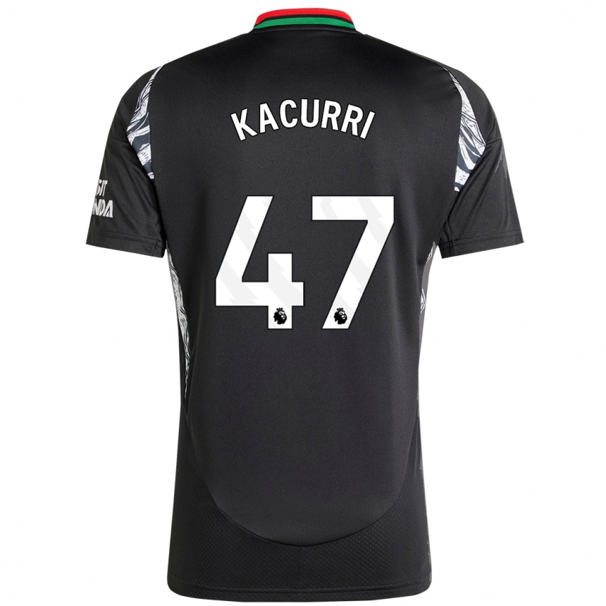 Men Football Maldini Kacurri #47 Black Away Jersey 2024/25 T-Shirt Uk