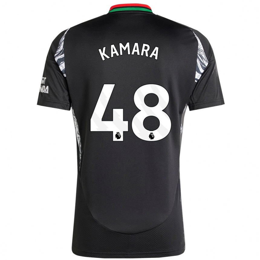 Men Football Osman Kamara #48 Black Away Jersey 2024/25 T-Shirt Uk