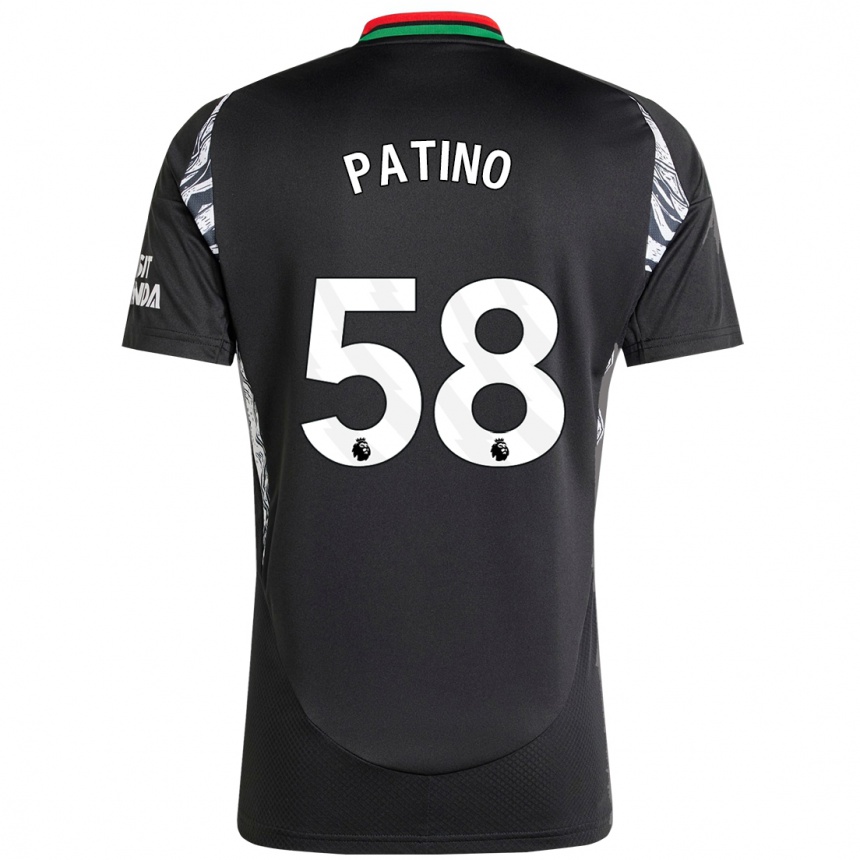 Men Football Charlie Patino #58 Black Away Jersey 2024/25 T-Shirt Uk