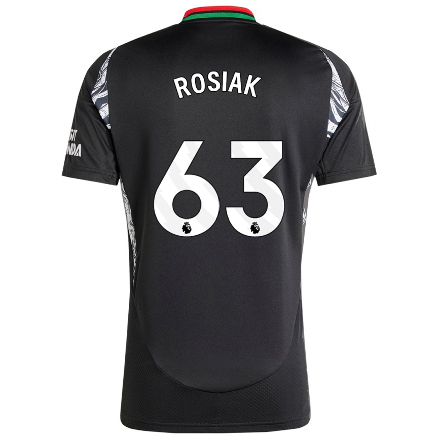 Men Football Michal Rosiak #63 Black Away Jersey 2024/25 T-Shirt Uk