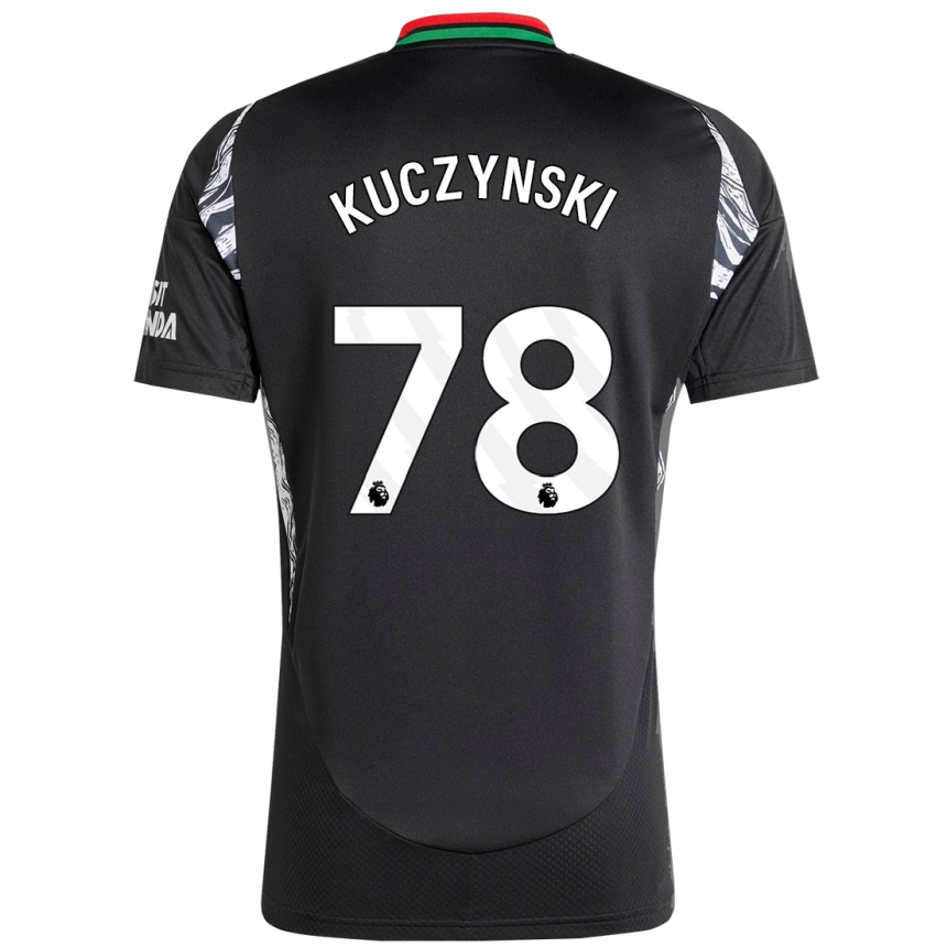 Men Football Max Kuczynski #78 Black Away Jersey 2024/25 T-Shirt Uk