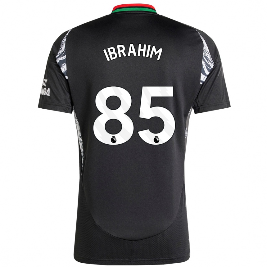 Men Football Ife Ibrahim #85 Black Away Jersey 2024/25 T-Shirt Uk