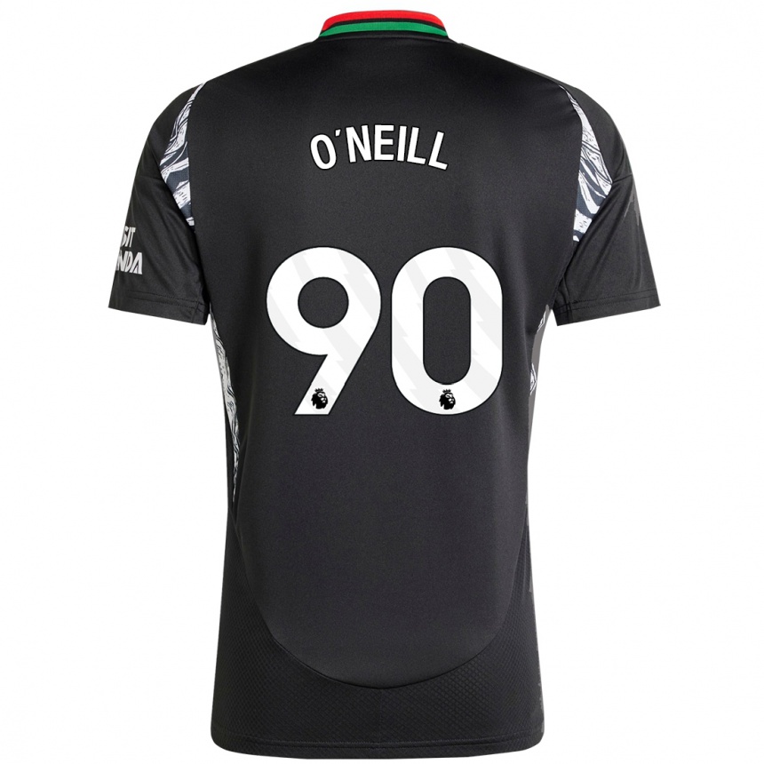 Men Football Ceadach O'neill #90 Black Away Jersey 2024/25 T-Shirt Uk