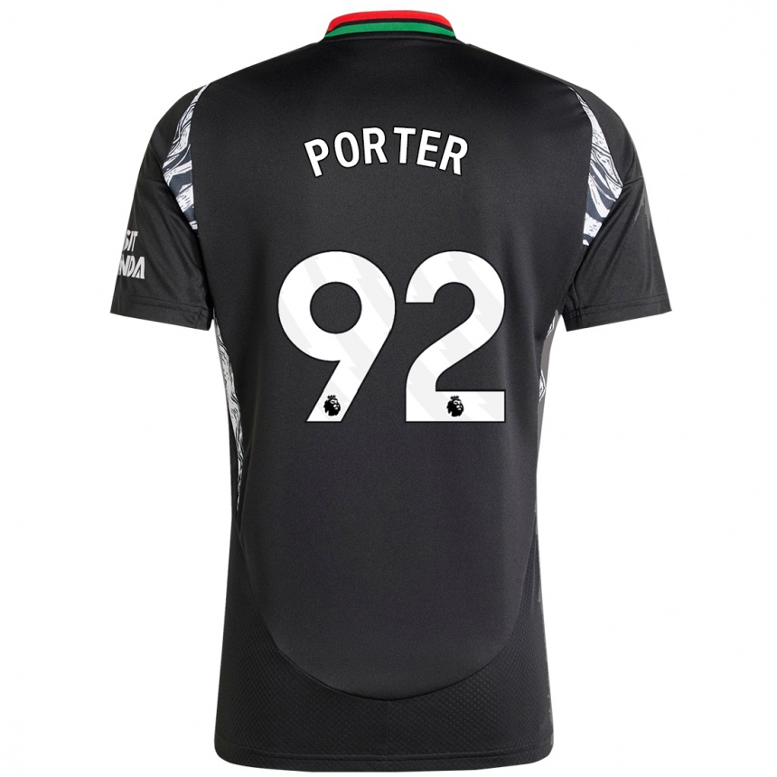 Men Football Jack Porter #92 Black Away Jersey 2024/25 T-Shirt Uk