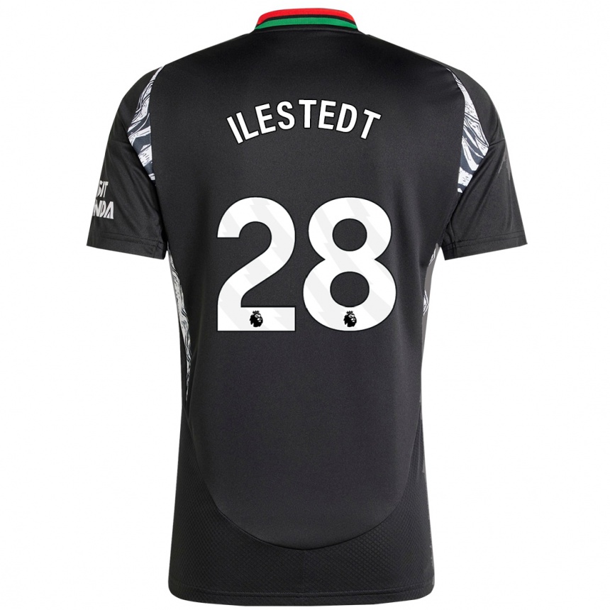 Men Football Amanda Ilestedt #28 Black Away Jersey 2024/25 T-Shirt Uk