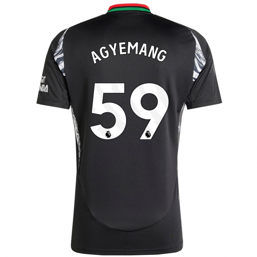 Men Football Michelle Agyemang #59 Black Away Jersey 2024/25 T-Shirt Uk