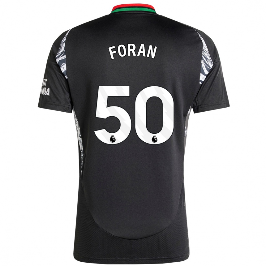 Men Football Taylor Foran #50 Black Away Jersey 2024/25 T-Shirt Uk