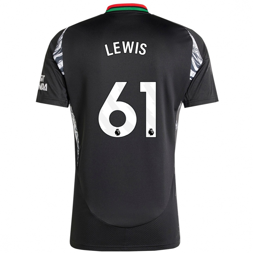 Men Football George Lewis #61 Black Away Jersey 2024/25 T-Shirt Uk