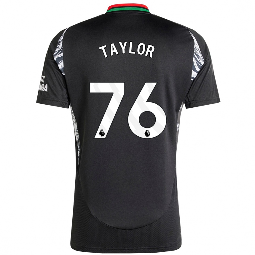 Men Football Kido Taylor Hart #76 Black Away Jersey 2024/25 T-Shirt Uk