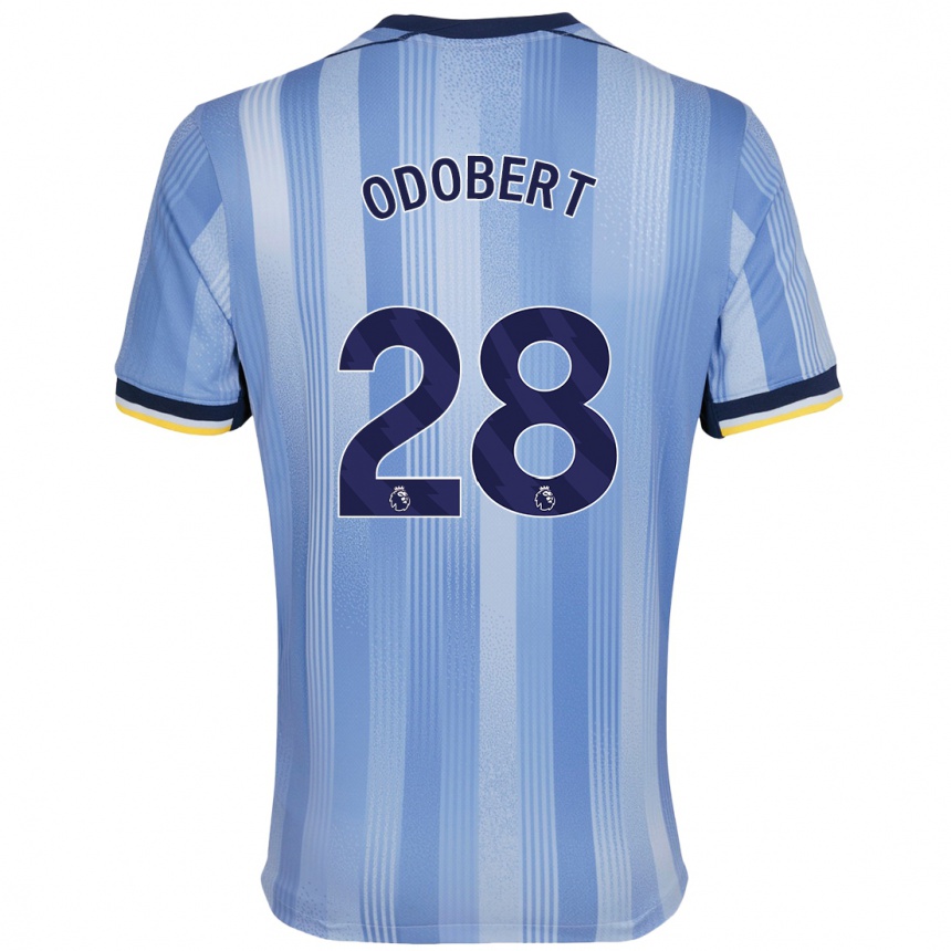 Men Football Wilson Odobert #28 Light Blue Away Jersey 2024/25 T-Shirt Uk