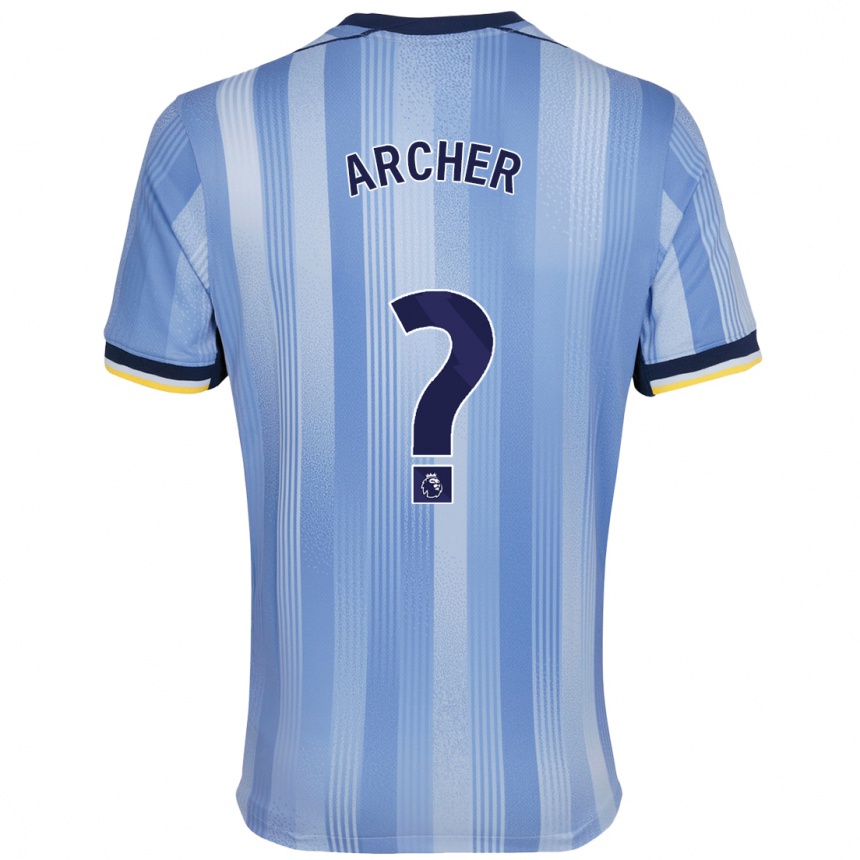 Men Football Samual Archer #0 Light Blue Away Jersey 2024/25 T-Shirt Uk