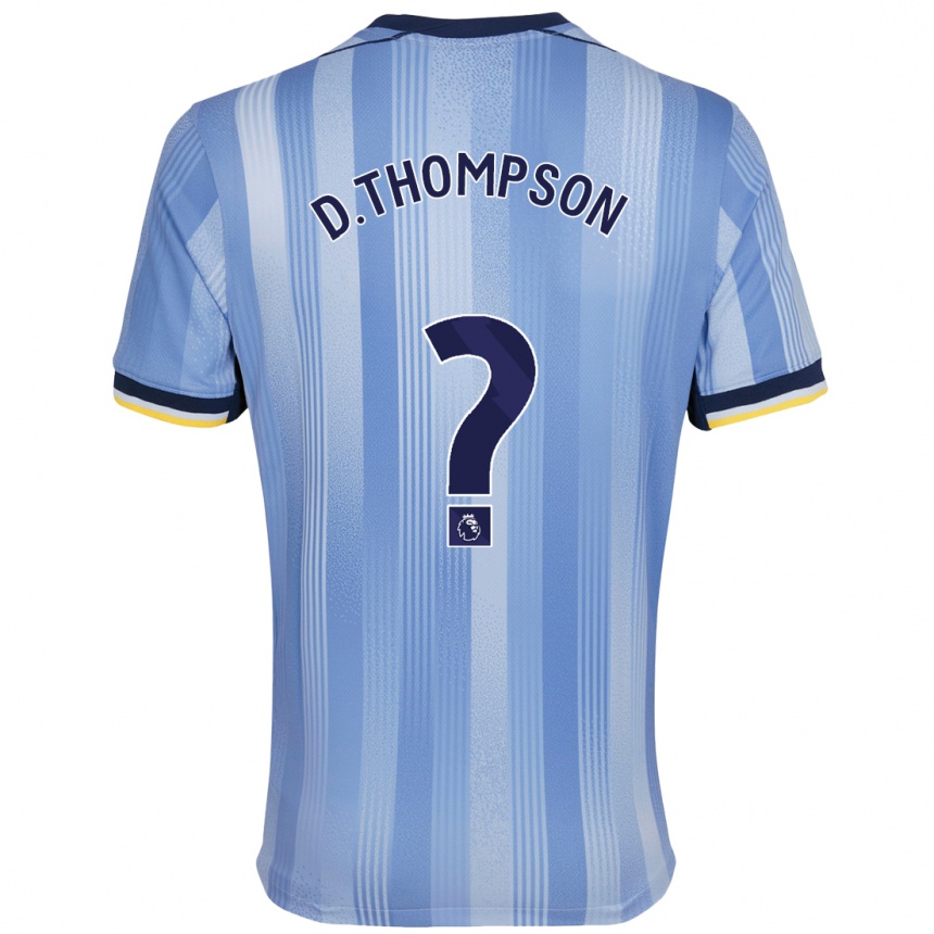 Men Football Dylan Thompson #0 Light Blue Away Jersey 2024/25 T-Shirt Uk