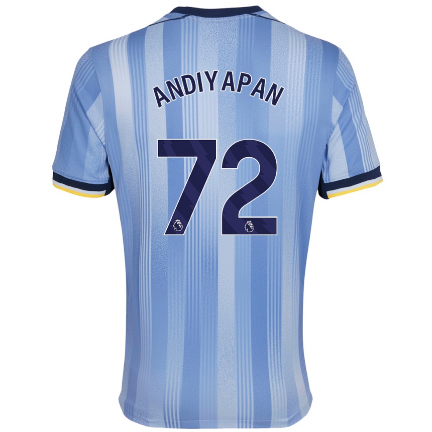 Men Football William Andiyapan #72 Light Blue Away Jersey 2024/25 T-Shirt Uk