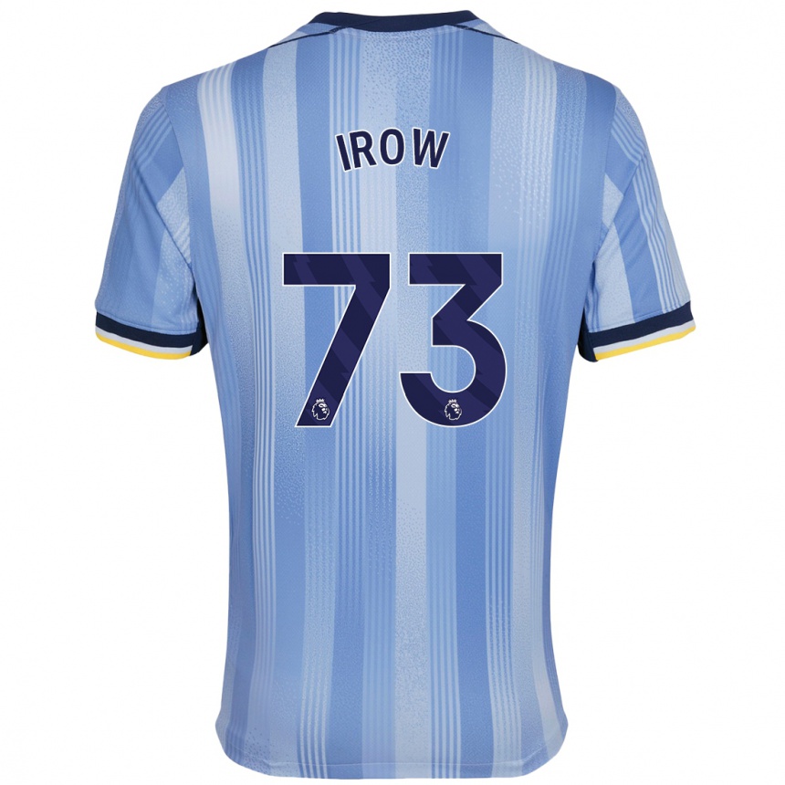 Men Football Oliver Irow #73 Light Blue Away Jersey 2024/25 T-Shirt Uk