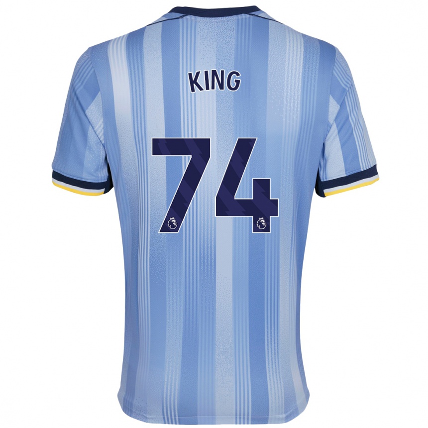 Men Football Maeson King #74 Light Blue Away Jersey 2024/25 T-Shirt Uk