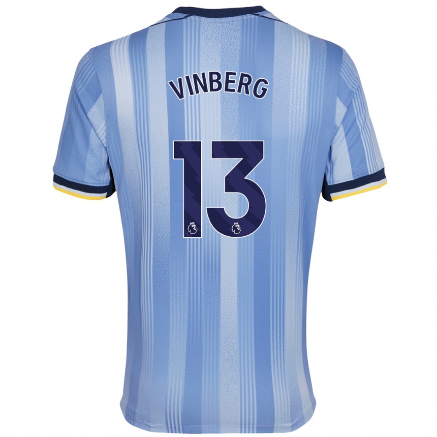 Men Football Matilda Vinberg #13 Light Blue Away Jersey 2024/25 T-Shirt Uk