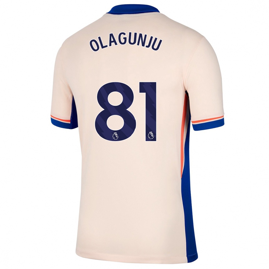 Men Football Saheed Olagunju #81 Light Beige Away Jersey 2024/25 T-Shirt Uk