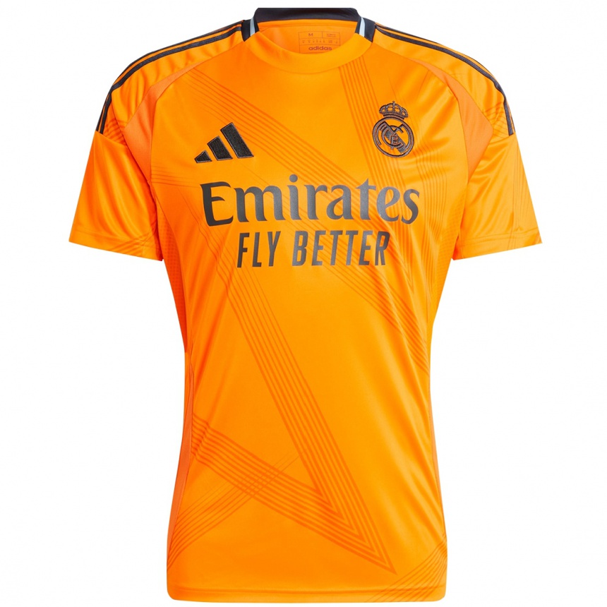 Men Football Thibaut Courtois #1 Orange Away Jersey 2024/25 T-Shirt Uk