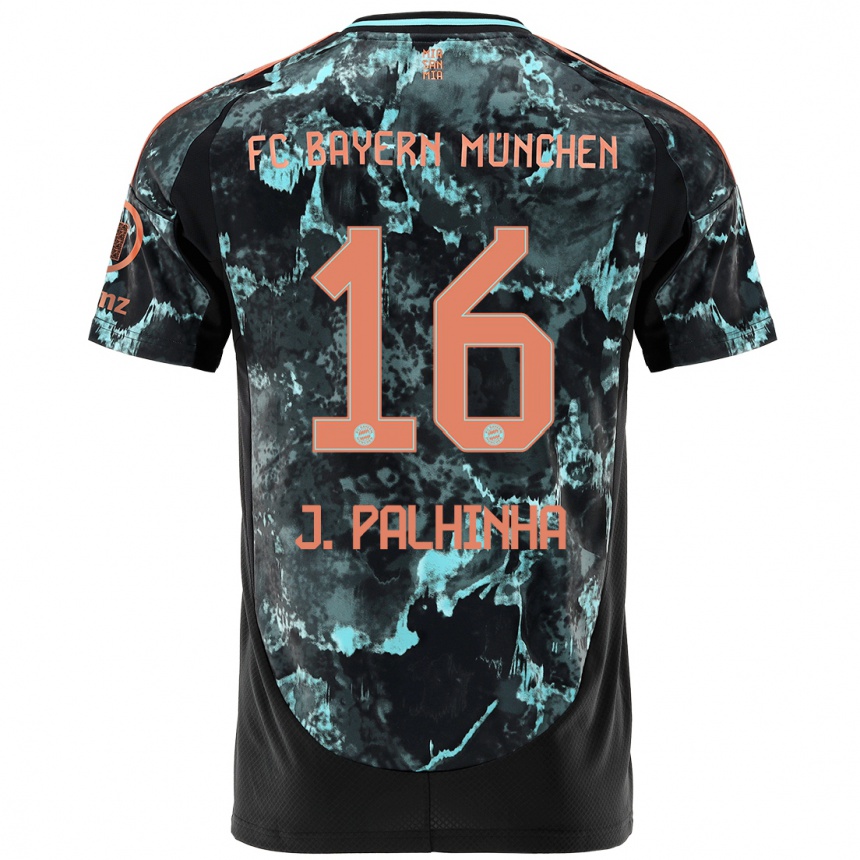 Men Football João Palhinha #16 Black Away Jersey 2024/25 T-Shirt Uk