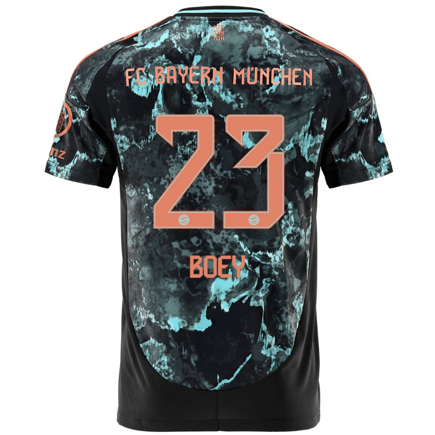 Men Football Sacha Boey #23 Black Away Jersey 2024/25 T-Shirt Uk