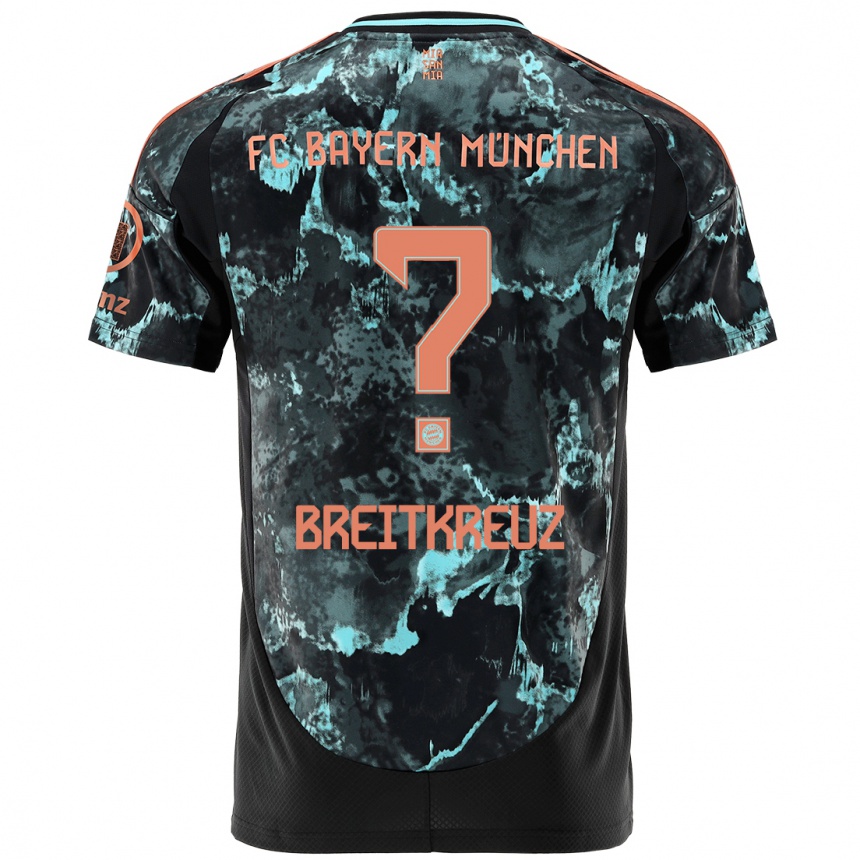 Men Football Steve Breitkreuz #0 Black Away Jersey 2024/25 T-Shirt Uk