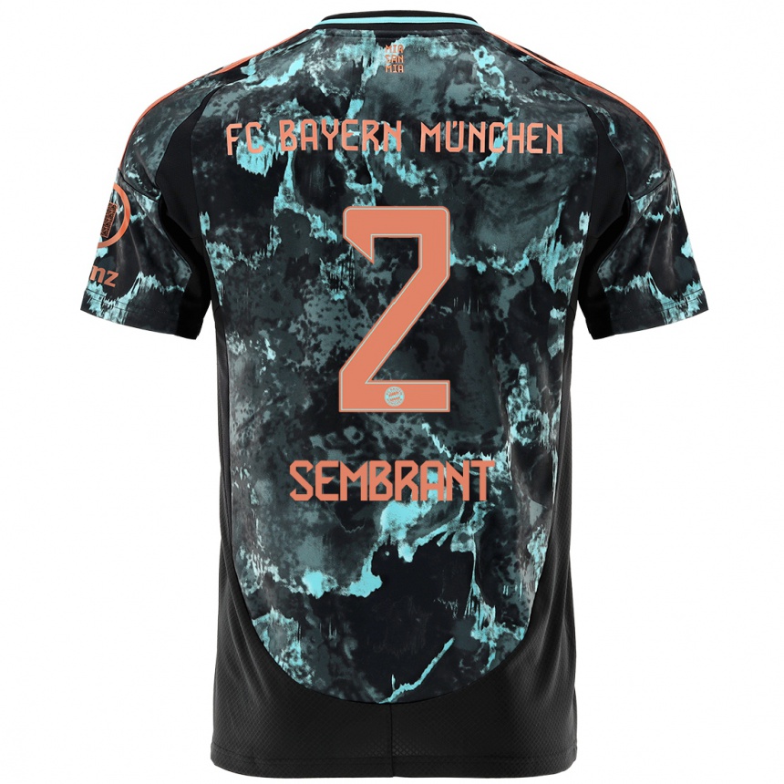 Men Football Linda Sembrant #2 Black Away Jersey 2024/25 T-Shirt Uk