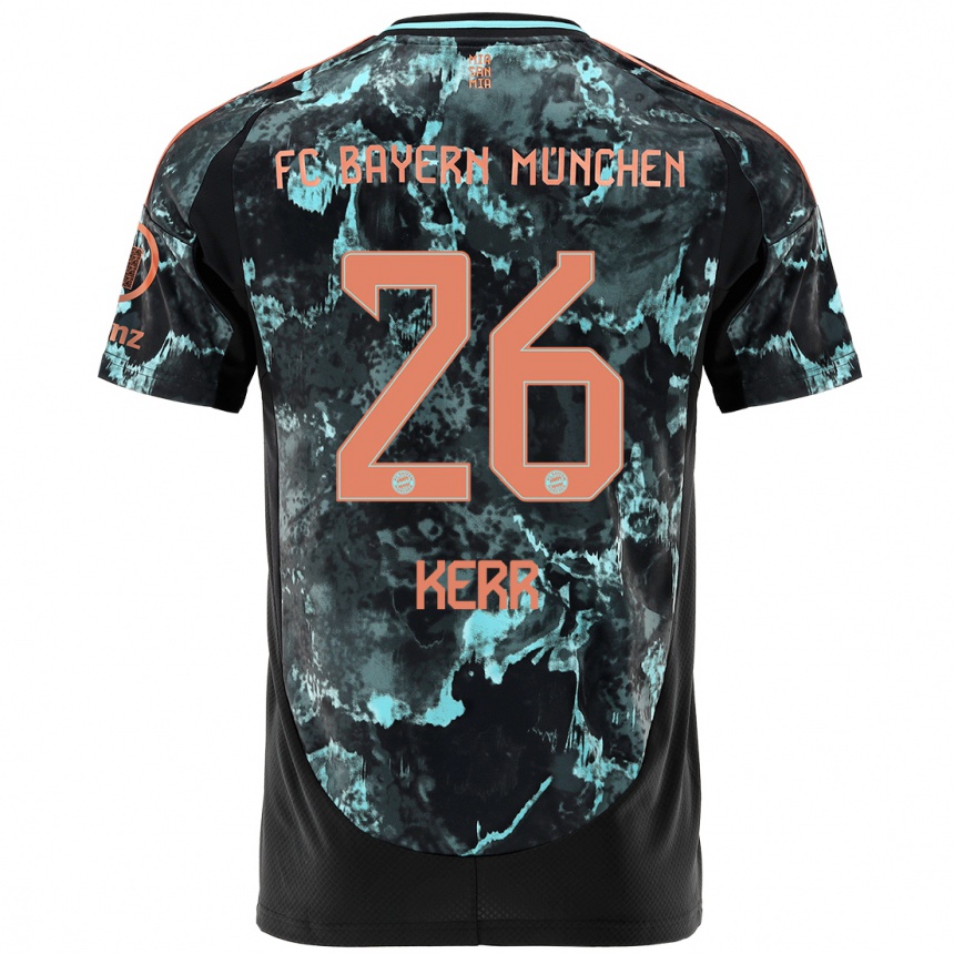 Men Football Samantha Kerr #26 Black Away Jersey 2024/25 T-Shirt Uk