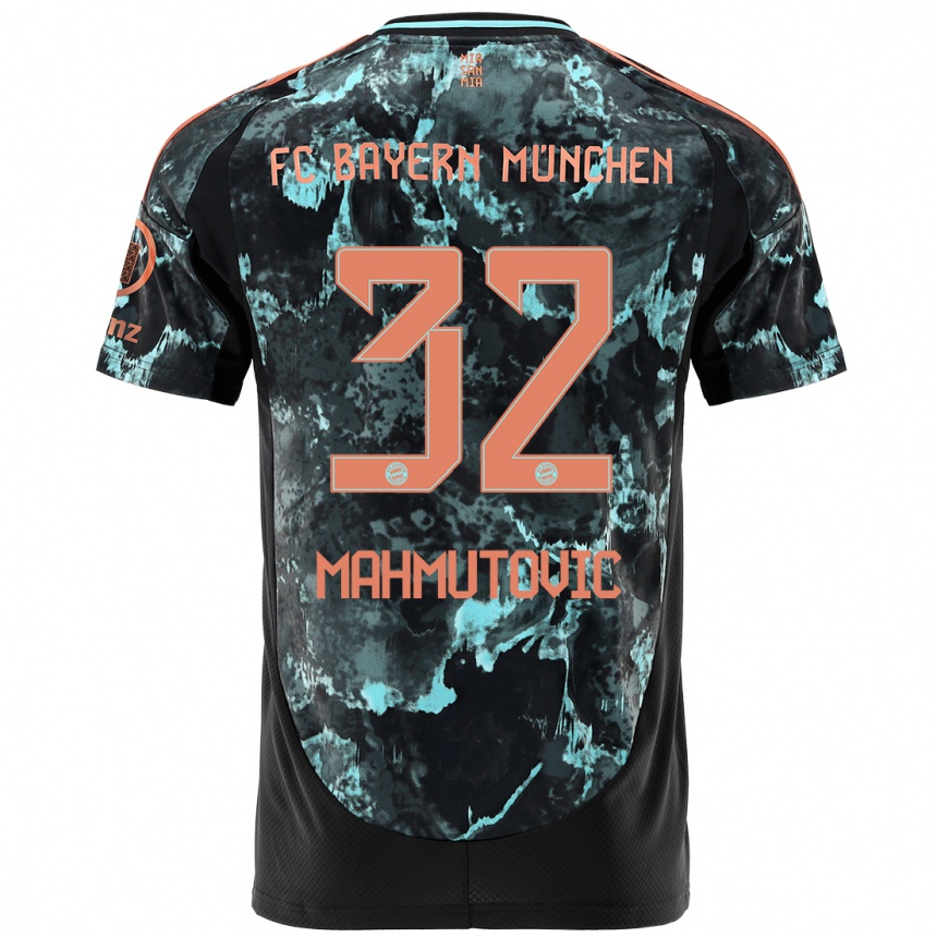 Men Football Ena Mahmutovic #32 Black Away Jersey 2024/25 T-Shirt Uk