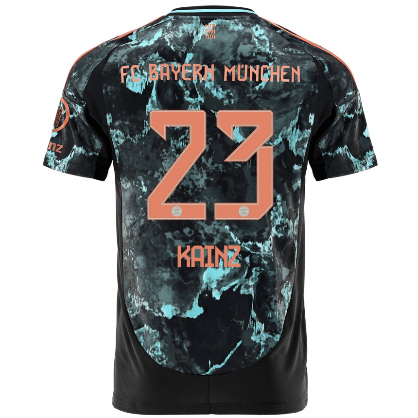 Men Football Manuel Kainz #23 Black Away Jersey 2024/25 T-Shirt Uk