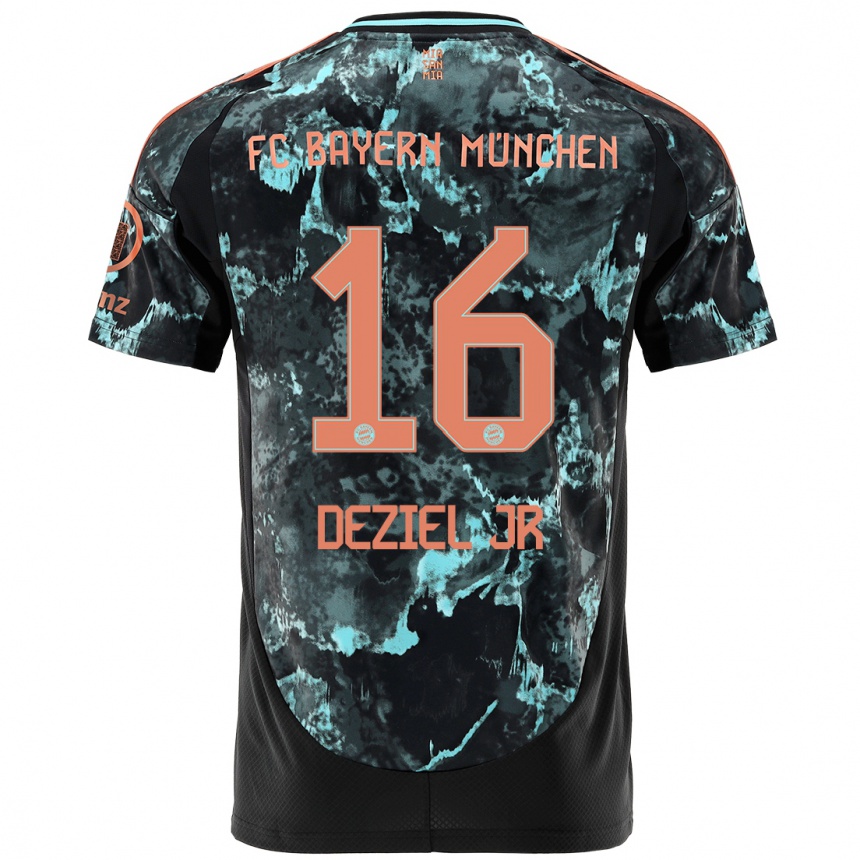 Men Football Robert Deziel Jr #16 Black Away Jersey 2024/25 T-Shirt Uk