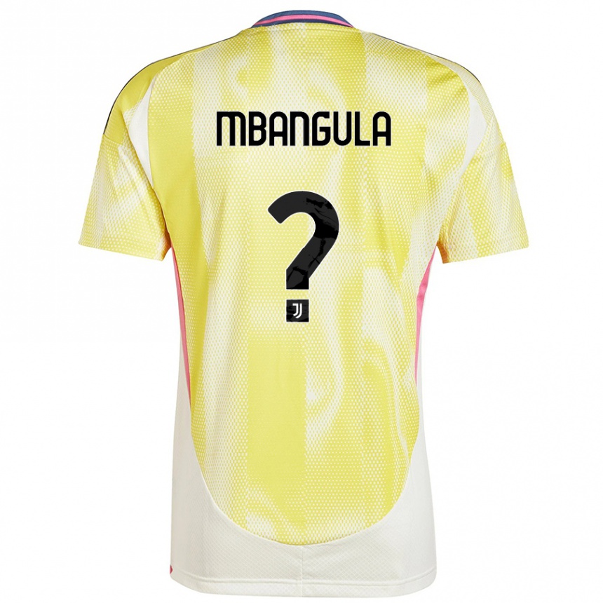 Men Football Samuel Mbangula #0 Solar Yellow Away Jersey 2024/25 T-Shirt Uk