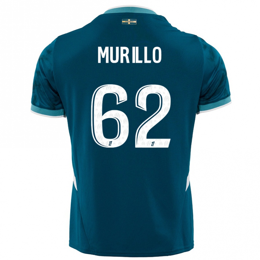 Men Football Amir Murillo #62 Turquoise Blue Away Jersey 2024/25 T-Shirt Uk