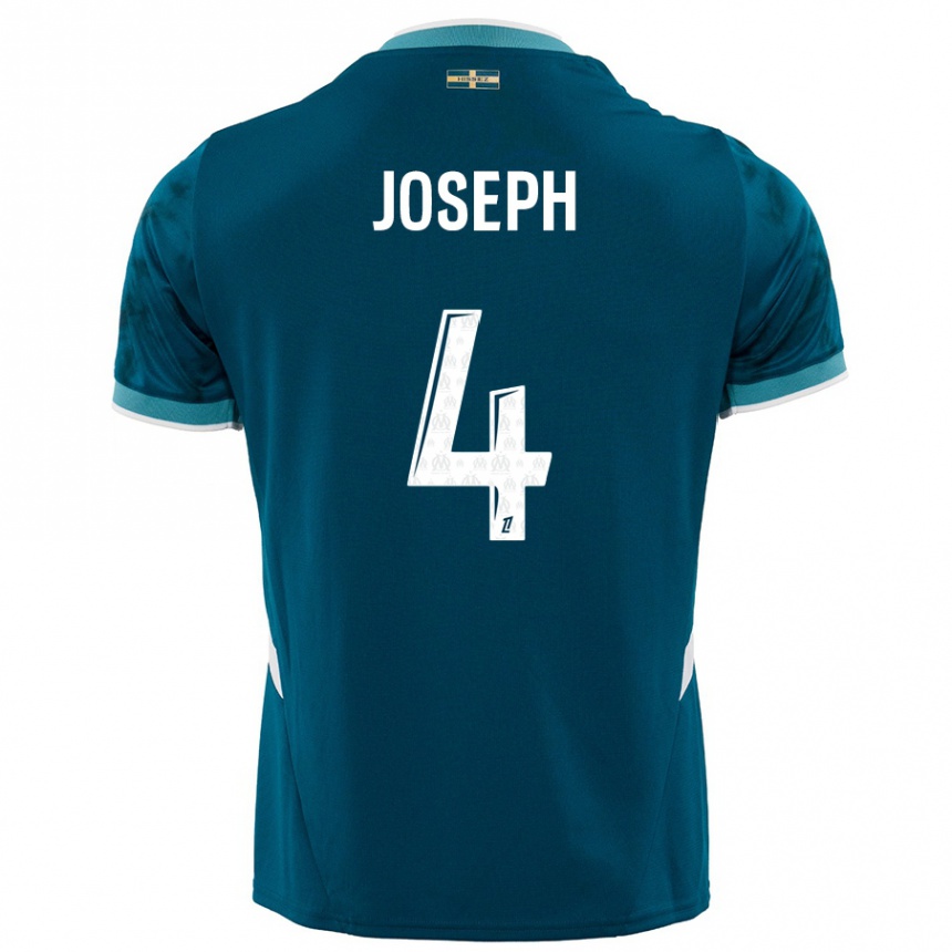 Men Football Tabita Joseph #4 Turquoise Blue Away Jersey 2024/25 T-Shirt Uk