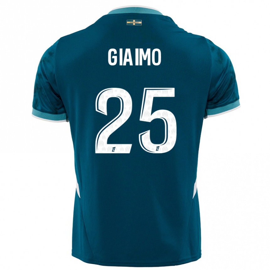 Men Football Carla Giaimo #25 Turquoise Blue Away Jersey 2024/25 T-Shirt Uk