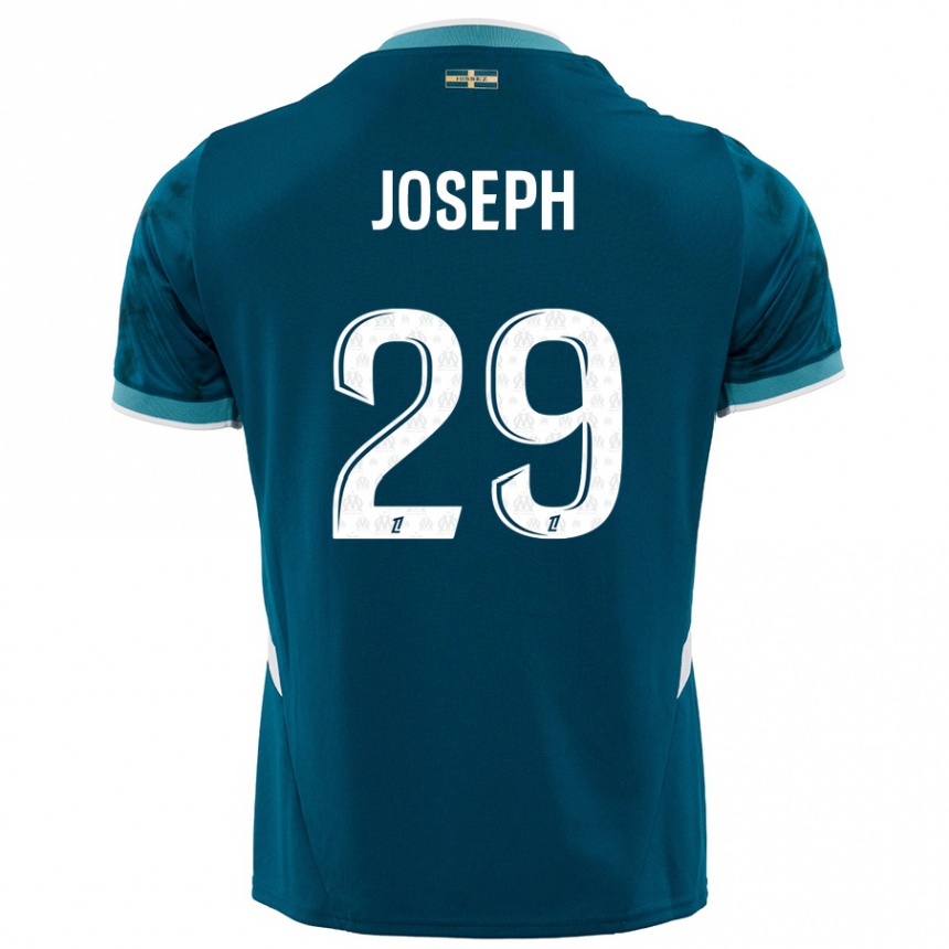 Men Football Darlina Joseph #29 Turquoise Blue Away Jersey 2024/25 T-Shirt Uk