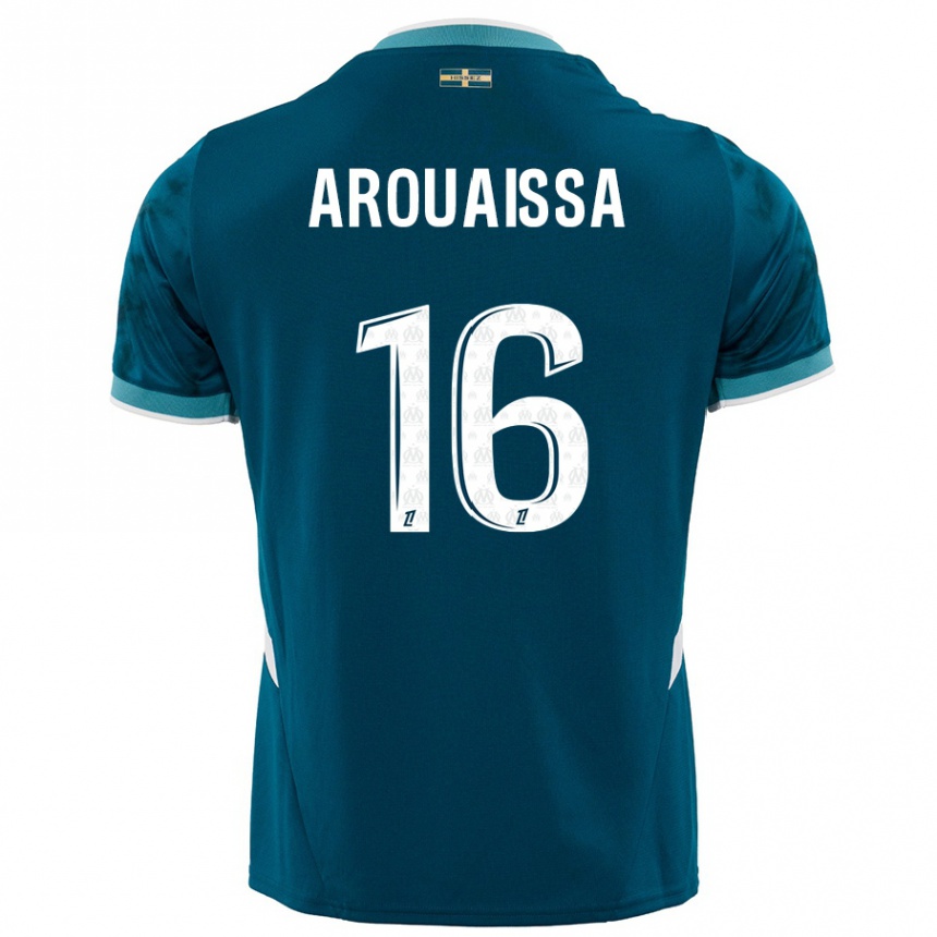 Men Football Ines Arouaissa #16 Turquoise Blue Away Jersey 2024/25 T-Shirt Uk