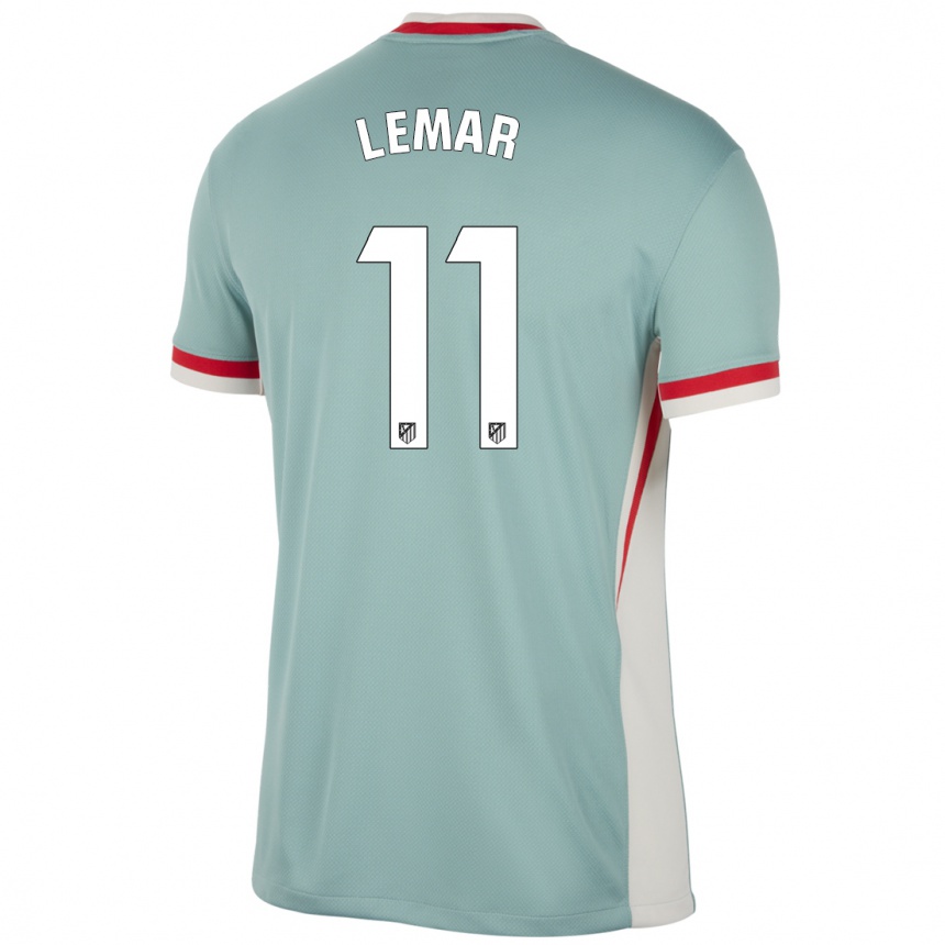 Men Football Thomas Lemar #11 Light Beige Blue Away Jersey 2024/25 T-Shirt Uk