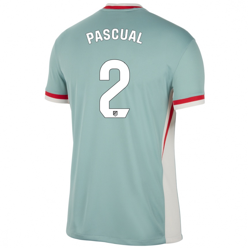 Men Football Martín Pascual #2 Light Beige Blue Away Jersey 2024/25 T-Shirt Uk