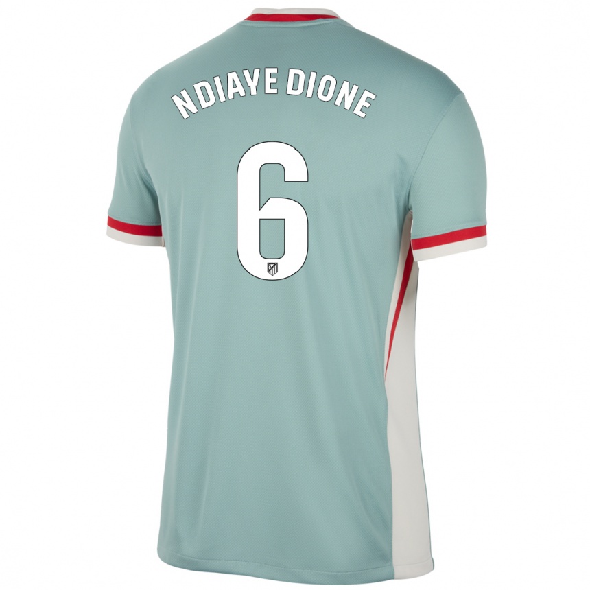 Men Football Assane Ndiaye Dione #6 Light Beige Blue Away Jersey 2024/25 T-Shirt Uk