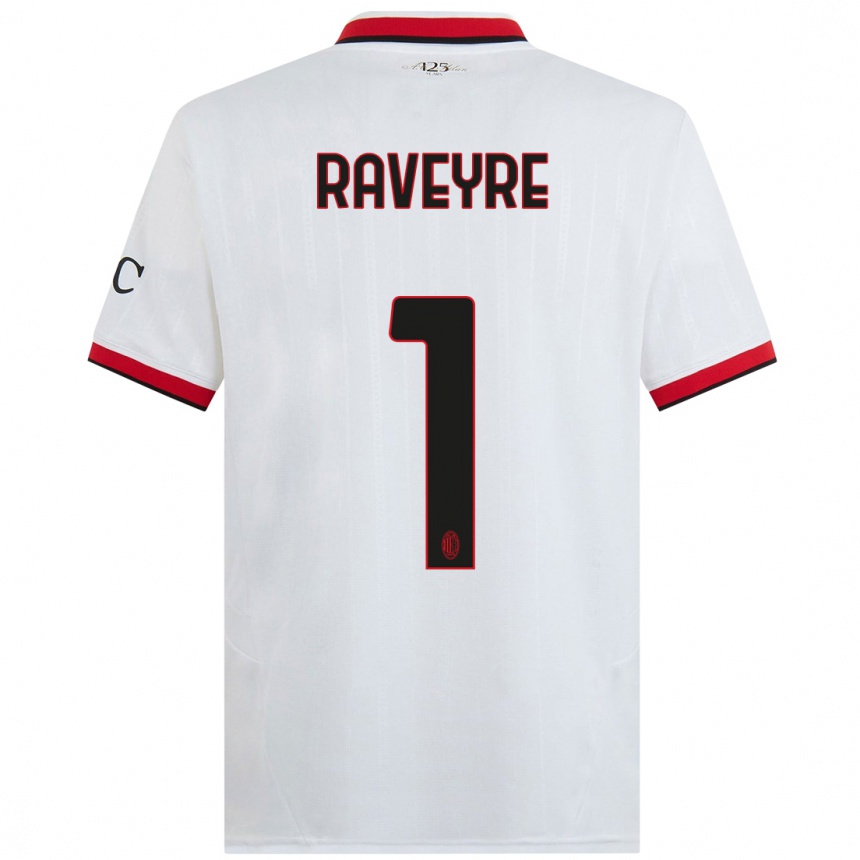 Men Football Noah Raveyre #1 White Black Red Away Jersey 2024/25 T-Shirt Uk