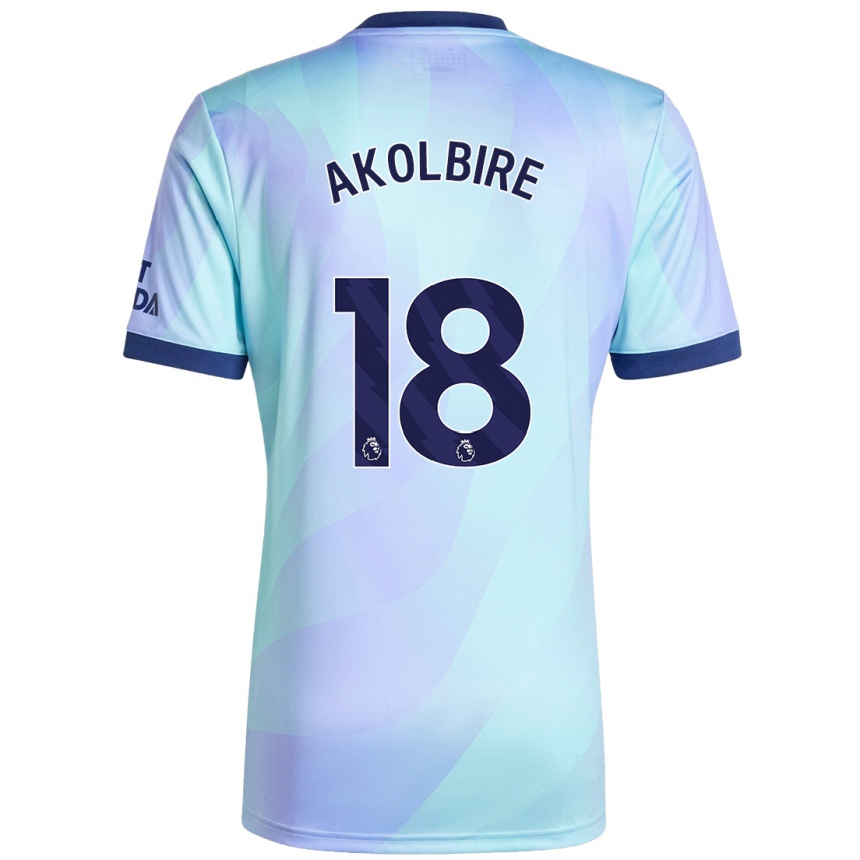 Men Football Bless Akolbire #18 Aqua Third Jersey 2024/25 T-Shirt Uk