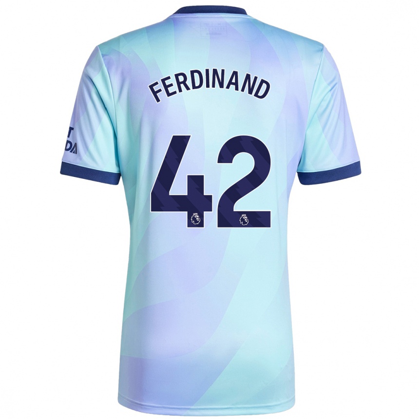 Men Football Seb Ferdinand #42 Aqua Third Jersey 2024/25 T-Shirt Uk