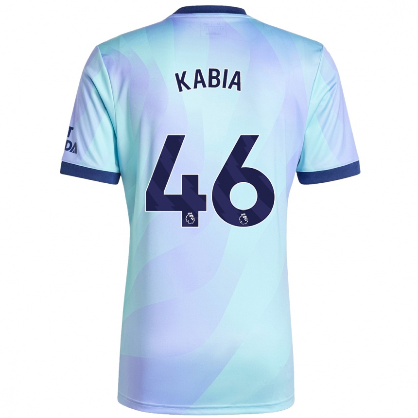 Men Football Ismeal Kabia #46 Aqua Third Jersey 2024/25 T-Shirt Uk