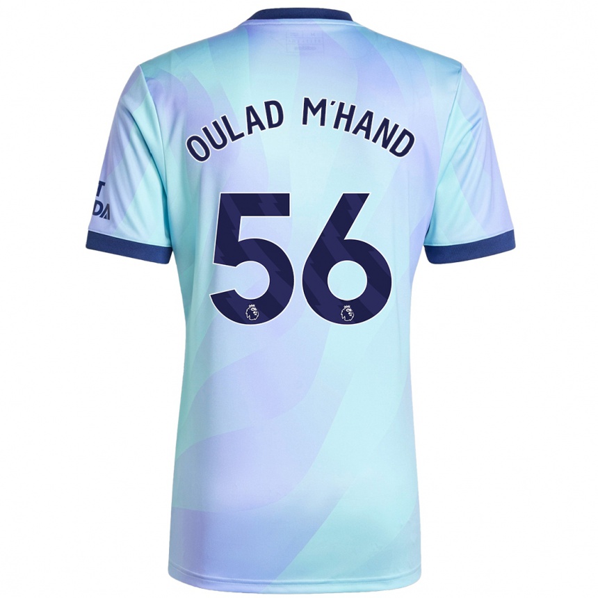 Men Football Salah-Eddine Oulad M'hand #56 Aqua Third Jersey 2024/25 T-Shirt Uk