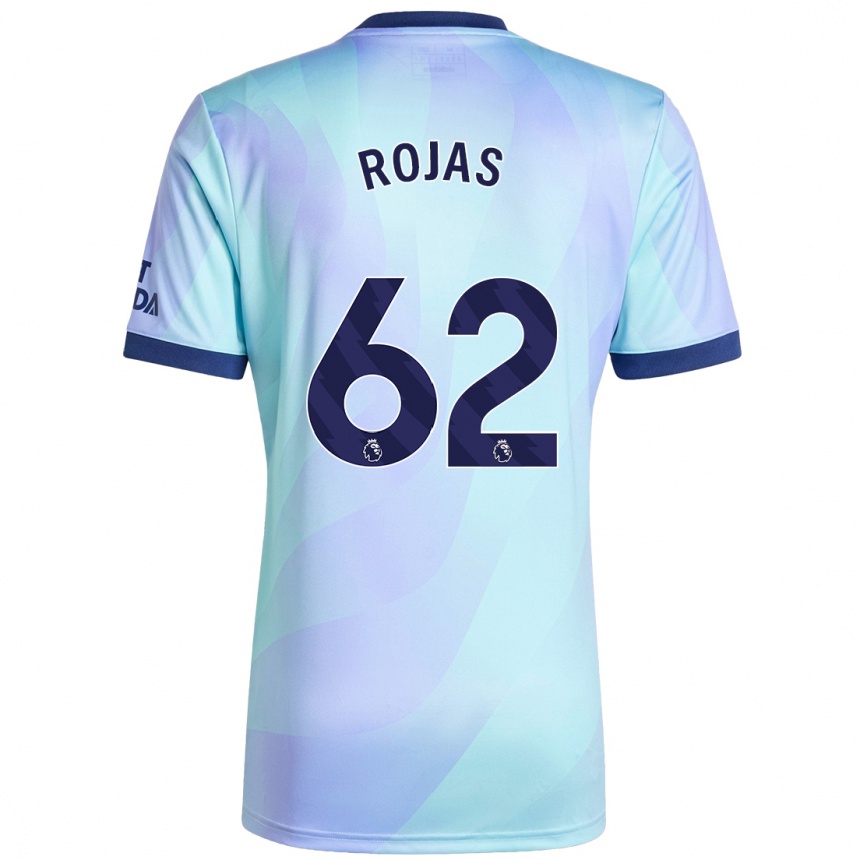 Men Football Alexei Rojas #62 Aqua Third Jersey 2024/25 T-Shirt Uk