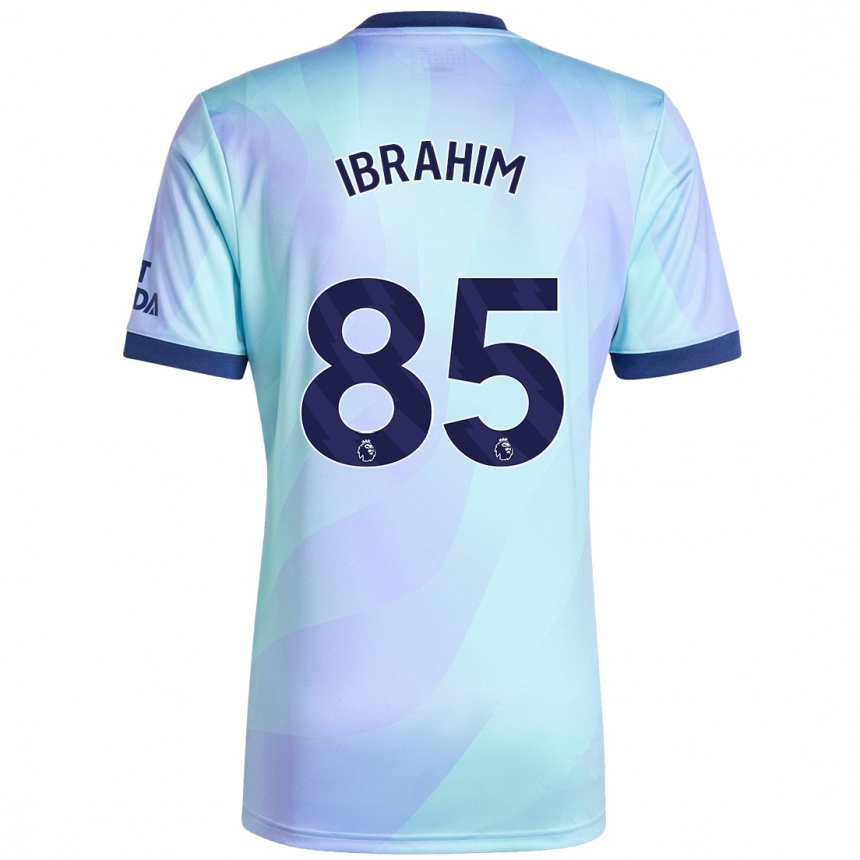 Men Football Ife Ibrahim #85 Aqua Third Jersey 2024/25 T-Shirt Uk